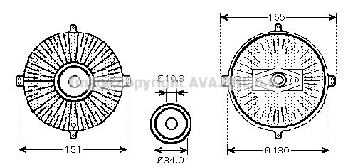 AVA QUALITY COOLING Kytkin, jäähdytystuuletin MSC413